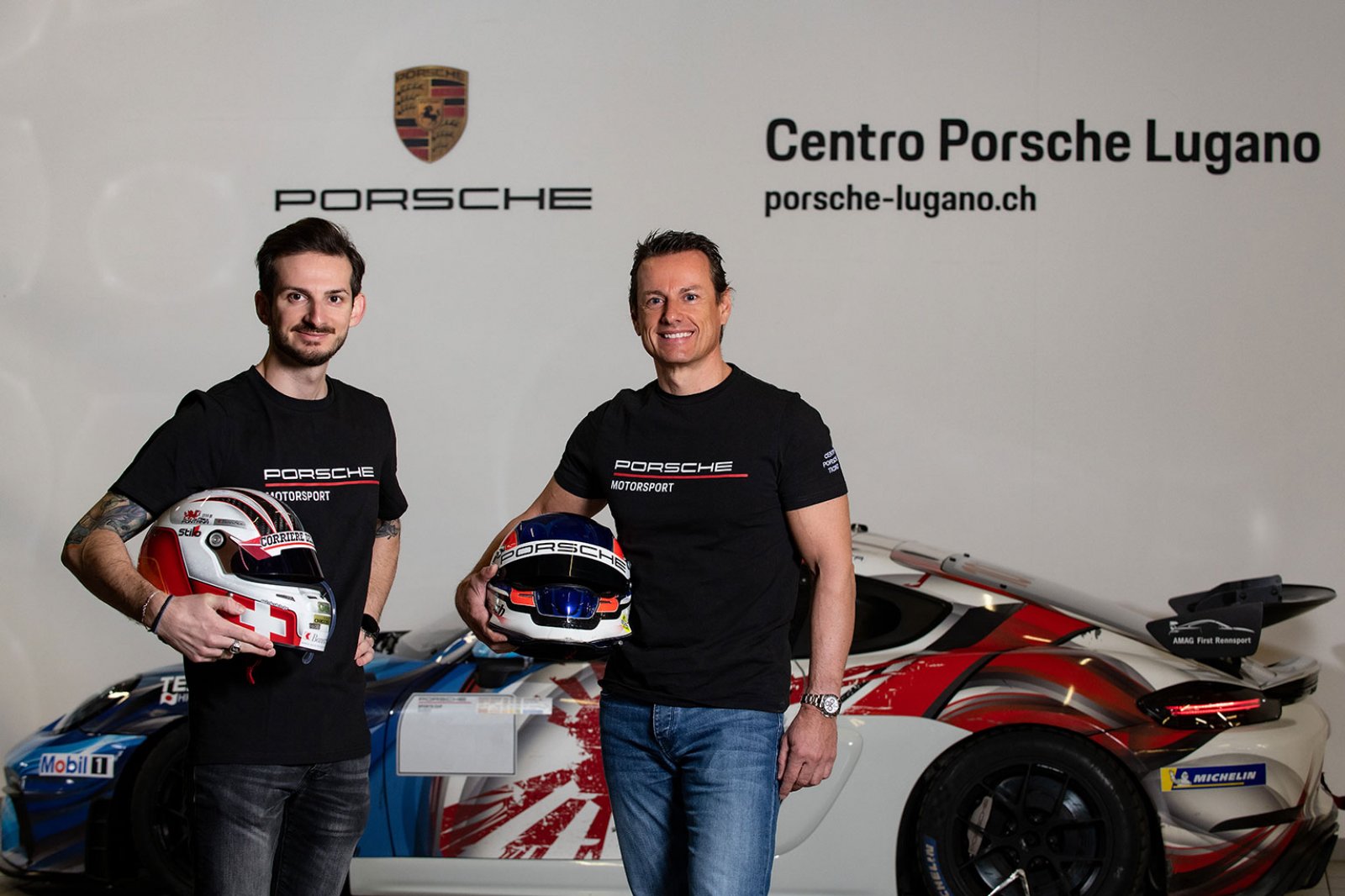 Fontana and Jacoma combine in Centri Porsche Ticino Pro-Am entry