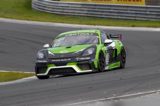 #718 Centri Porsche Ticino Porsche 718 Cayman GT4 CS MR Ivan Jacoma - Joel Camathias |  Photo SRO/Chris Schotanus