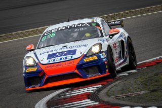 #76 Autorlando Sport Porsche 718 Cayman GT4 CS MR Giuseppe Ghezzi - Christian Menno de Kant | Photo SRO/Co van der Gragt | SRO Motorsports Group