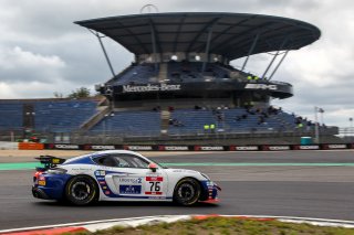 #76 Autorlando Sport Porsche 718 Cayman GT4 CS MR Giuseppe Ghezzi - Christian Menno de Kant | Photo SRO/Co van der Gragt | SRO Motorsports Group