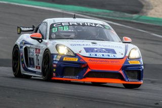 #76 Autorlando Sport Porsche 718 Cayman GT4 CS MR Giuseppe Ghezzi - Christian Menno de Kant | Photo SRO/Co van der Gragt | SRO Motorsports Group