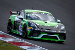 #718 Centri Porsche Ticino Porsche 718 Cayman GT4 CS MR Ivan Jacoma - Joel Camathias | Photo SRO/Co van der Gragt | SRO Motorsports Group