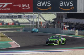 #718 Centri Porsche Ticino Porsche 718 Cayman GT4 CS MR Ivan Jacoma - Joel Camathias |  Photo SRO/Chris Schotanus