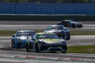 #718 Centri Porsche Ticino Porsche 718 Cayman GT4 CS MR Ivan Jacoma - Joel Camathias |  Photo SRO/Chris Schotanus