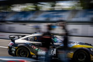 #87 AKKA ASP FRA Mercedes AMG GT4 Jean Luc Beaubelique FRA Jim Pla FRA Pro-Am, Free Practice 2, GT4, Pit Lane
 | SRO / Jules Benichou - 21creation