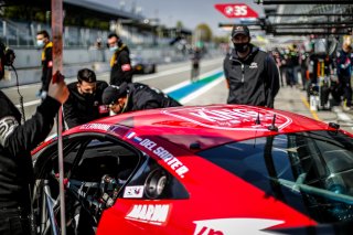 #55 Mirage Racing FRA Aston Martin AMR Vantage GT4 Tom Canning GBR Ruben del Sarte GBR Silver Cup, Free Practice 2, GT4, Pit Lane
 | SRO / Jules Benichou - 21creation