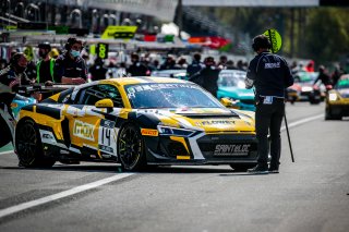 #14 Sainteloc Racing FRA Audi R8 LMS GT4 Clement Seyler LUX Roee Meyuhas ISR Silver Cup, Free Practice 2, GT4, Pit Lane
 | SRO / Jules Benichou - 21creation