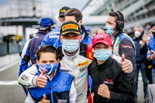 #42 Sainteloc Racing FRA Audi R8 LMS GT4 Fabien Michal FRA Gregory Guilvert FRA Pro-Am, Celebration, GT4, Race 2
 | SRO / Jules Benichou - 21creation