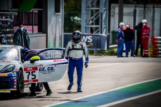 #75 Autorlando Sport ITA Porsche 718 Cayman GT4 CS MR Dario Cerati ITA Riccardo Canzian ITA Am, GT4, Pit lane, Race 2
 | SRO / Jules Benichou - 21creation