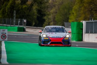 #76 Autorlando Sport ITA Porsche 718 Cayman GT4 CS MR Giuseppe Ghezzi ITA Alessandro Giovanelli ITA Am, GT4, Official Paid Test Session, Pitlane
 | SRO / Jules Benichou - 21creation