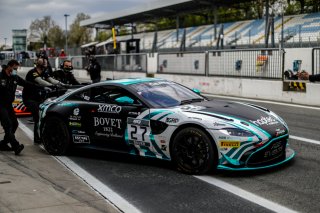 #27 AGS Events FRA Aston Martin AMR Vantage GT4 Konstantin Lachenauer CHE C&eacute;sar Gazeau FRA Silver Cup, GT4, Official Paid Test Session, Pitlane
 | SRO / Jules Benichou - 21creation