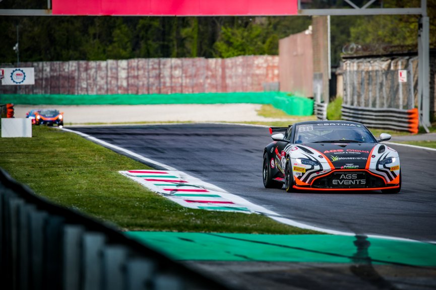 #89 AGS Events FRA Aston Martin AMR Vantage GT4 Nicolas Gomar FRA Eric Herr FRA Am, GT4, Official Paid Test Session
