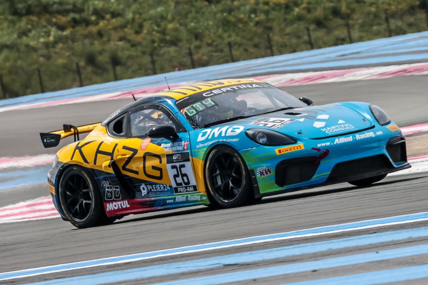 #26 Allied Racing DEU Porsche 718 Cayman GT4 CS MR Alexander Hartvig DNK Joel Camathias CHE Pro-Am, Free Practice 1
