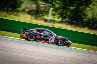 #22 Allied Racing DEU Porsche 718 Cayman GT4 CS MR Joel Sturm DEU Nicolaj M&ouml;ller-Madsen DNK Silver Cup, Free Practice 1
 | SRO / Dirk Bogaerts Photography