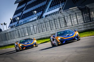 #23 United Autosports GBR McLaren 570S GT4  Bailey Voisin GBR Charlie Fagg GBR Silver Cup, #32 United Autosports GBR McLaren 570S GT4  Gus Bowers GBR Dean Macdonald GBR Silver Cup, Race 2
 | SRO / Dirk Bogaerts Photography