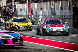 #222 Mirage Racing FRA Alpine A110 GT4 Rodolphe Wallgren FRA Gael Castelli FRA Pro-Am, Free Practice 2, GT4, Pitlane
 | SRO / TWENTY-ONE CREATION - Jules Benichou