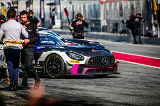 #87 AKKA ASP FRA Mercedes AMG GT4 Jean Luc Beaubelique FRA Jim Pla FRA Pro-Am, Free Practice 2, GT4, Pitlane
 | SRO / TWENTY-ONE CREATION - Jules Benichou