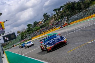 #10 Racing Spirit of Léman GBR Aston Martin AMR Vantage GT4 Konstantin Lachenauer CHE Gus Bowers GBR Silver Cup, Finish, Race 2
 | SRO / Dirk Bogaerts Photography