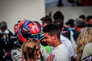 #15 NM Racing Team Mercedes AMG GT4 NM Racing Team ESP Enzo Joulié  FRA Lluc Ibañez ESP Silver Cup, Celebration, GT4, Race 1
 | SRO / TWENTY-ONE CREATION - Jules Benichou