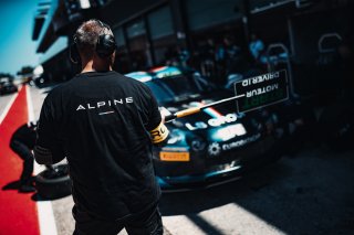 #55 Autosport GP Alpine A110 GT4 Evo Jean-Baptiste Mela Laurent Hurgon Pro-Am, GT4 European Series, Paid Test Session, Pitlane
 | SRO / TWENTY-ONE CREATION - Jules Benichou