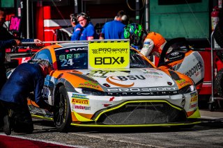 #24 Prosport Racing Aston Martin AMR Vantage GT4 Mike David Ortmann Hugo Sasse Silver Cup, GT4 European Series, Pitlane, Race 1
 | SRO / TWENTY-ONE CREATION - Jules Benichou