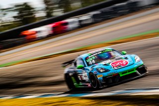 #44 Allied Racing Alexander Hartvig Moritz Wiskirchen Porsche 718 Cayman GT4 RS CS Silver Cup, GT4, Qualifying
 | SRO / TWENTY-ONE CREATION - Jules Benichou
