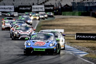 #44 Allied Racing Alexander Hartvig Moritz Wiskirchen Porsche 718 Cayman GT4 RS CS Silver Cup, Race 1
 | SRO / Patrick Hecq Photography