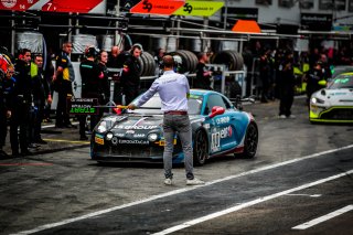 #110 Autosport GP Pierre Sancinena Simon Tirman Alpine A110 GT4 Evo Silver Cup, GT4, Pitlane, Race 1
 | SRO / TWENTY-ONE CREATION - Jules Benichou
