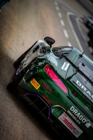 #4 Drago Racing Team ZVO Theo Nouet Robert Haub Mercedes AMG GT4 Pro-Am, GT4, Pitlane, Race 1
 | SRO / TWENTY-ONE CREATION - Jules Benichou