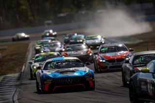 #87 AKKODIS ASP Jim Pla Jean Luc Beaubelique Mercedes AMG GT4 Pro-Am, Race 2
 | SRO / Kevin Pecks