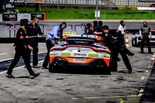 #24 Prosport Racing Mike David Ortmann Hugo Sasse Aston Martin AMR Vantage GT4 Silver Cup, Pitlane, Race 2
 | SRO / Patrick Hecq Photography