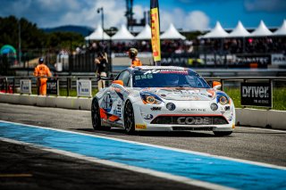 #35 - Code Racing Development - Hugo DE SADELEER - Sandro PERISSOUTTI - Alpine A110 GT4 EVO - Silver, GT4 European Series, Pitlane, Race 1
 | © SRO - TWENTY-ONE CREATION | Jules Benichou