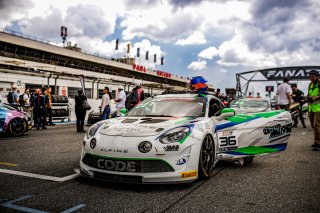 #36 - Code Racing Development - Antoine LECLERC - Loic VILLIGER - Alpine A110 GT4 EVO - Pro-Am, GT4 European Series, Grid Walk, Race 2
 | © SRO - TWENTY-ONE CREATION | Jules Benichou