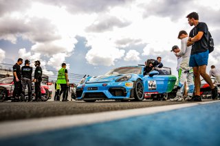 #44 - Allied-Racing - Oskar Lind KRISTENSEN (R) - Jordan WALLACE - Porsche 718 Cayman GT4 RS CS - Pro-Am, GT4 European Series, Grid Walk, Race 2
 | © SRO - TWENTY-ONE CREATION | Jules Benichou