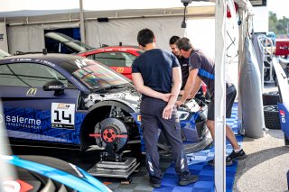 #14 - Sainteloc Junior Team - Anthony BELTOISE - Cyril SALEILLES - Audi R8 LMS GT4 - Pro-Am, Paddock
 | © SRO / Kevin Pecks 1VIER