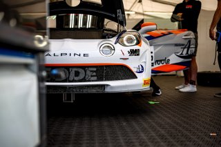 #35 - Code Racing Development - Hugo DE SADELEER - Sandro PERISSOUTTI - Alpine A110 GT4 EVO - Silver, Ambiance, Paddock
 | © SRO / Kevin Pecks 1VIER
