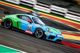 #22 - Allied-Racing - Allied-Racing GmbH - Alexander HARTVIG - Nathan SCHAAP (R) - Porsche 718 Cayman GT4 RS CS - Silver, Free Practice 1
 | © SRO / Kevin Pecks 1VIER
