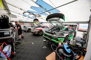 #30 - W&S Motorsport - W&S Motorsport GmbH - Hendrik STILL - Max KRONBERG - Porsche 718 Cayman GT4 RS CS - Pro-Am, #442 - W&S Motorsport - W&S Motorsport GmbH - Gustavo XAVIER (R) - Taylor HAGLER - Porsche 718 Cayman GT4 RS CS - Pro-Am, Paddock
 | &copy; SRO / Kevin Pecks 1VIER