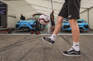 #22 - Allied-Racing - Allied-Racing GmbH - Alexander HARTVIG - Nathan SCHAAP (R) - Porsche 718 Cayman GT4 RS CS - Silver, #44 - Allied-Racing - Allied-Racing GmbH - Oskar Lind KRISTENSEN (R) - Jordan WALLACE - Porsche 718 Cayman GT4 RS CS - Pro-Am, Paddoc | &copy; SRO / Kevin Pecks 1VIER