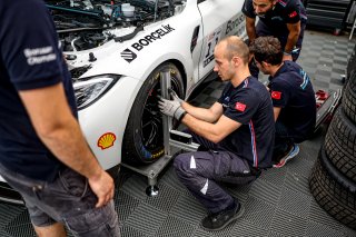 #11 - Borusan Otomotiv Motorsport - Borusan Otomotiv Motorsport - Enzo JOULIE - Yagiz GEDIK - BMW M4 GT4 G82 - Silver, GT4 European Series, Paddock
 | © SRO / Kevin Pecks 1VIER