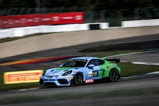 #44 - Allied-Racing - Oskar Lind KRISTENSEN (R) - Jordan WALLACE - Porsche 718 Cayman GT4 RS CS - Pro-Am, GT4 European Series, Race 1
 | &copy; SRO / Kevin Pecks 1VIER