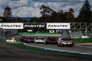 #442 - W&S Motorsport - Gustavo XAVIER (R) - Charles DAWSON - Porsche 718 Cayman GT4 RS CS - Pro-Am, #75 - Centri Porsche Ticino - Ivan JACOMA - Nicolas LEUTWILER - Porsche 718 Cayman GT4 RS CS - Am, GT4 European Series, Race 1
 | &copy; SRO / Kevin Pecks 1VIER