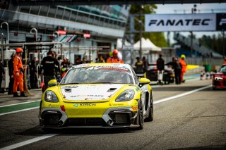 #94 - SRS Team Sorg Rennsport - Ivan EKELCHIK - Lion DUKER - Porsche 718 Cayman GT4 RS CS - Silver, GT4 European Series, Pitlane, Qualifyings
 | © SRO - TWENTY-ONE CREATION | Jules Benichou