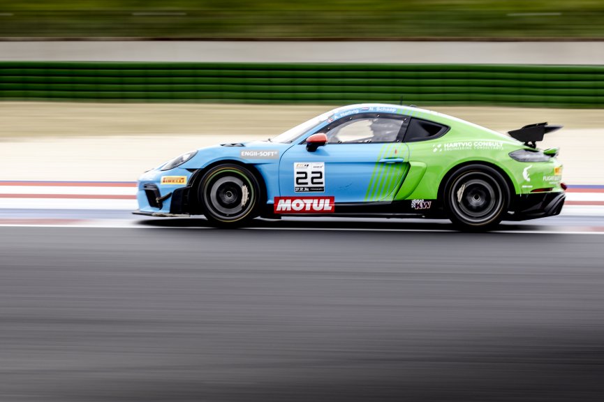 #22 - Allied-Racing - Alexander HARTVIG - Nathan SCHAAP (R) - Porsche 718 Cayman GT4 RS CS - Silver, GT4 European Series, Paid Test Session
