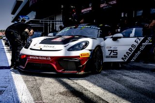 #75 - Centri Porsche Ticino - Nicolas LEUTWILER - Ivan JACOMA - Porsche 718 Cayman GT4 RS CS - Am, Free Practice 1, GT4 European Series
 | © SRO / Patrick Hecq Photography
