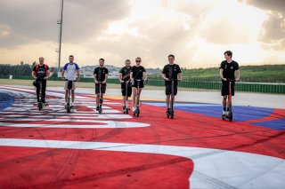 #5 - Mirage RACING - Jamie DAY - Ruben DEL SARTE - Aston Martin Vantage AMR GT4 - Silver, #7 - Mirage RACING by MB Performance - Louis MERIC - Romain CARTON - Aston Martin Vantage AMR GT4 - Silver, GT4 European Series, Track Walk
 | © SRO / Kevin Pecks 1VIER