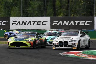 #74 - Racing Spirit of Léman - Alexandre MACHADO - David KULLMANN - Aston Martin Vantage AMR GT4 EVO and #12 - Borusan Otomotiv Motorsport - Berkay BESLER - Gabriele PIANA - BMW M4 GT4 G82 
 | SRO/JEP