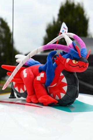 Plush toy on the roof of #66 - Matmut Evolution - Toyota GR Supra GT4 EVO
 | SRO / JEP