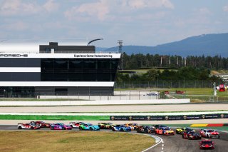 GT4 Race 1 Start Hockenheimring #15 - NM Racing Team - Alexandre PAPADOPULOS - Lluc IBANEZ TRULLOLS - Mercedes-AMG GT4 #61 - Academy Motorsport - Erik EVANS - Marco SIGNORETTI - Ford Mustang GT4 2024
 | SRO Motorsports Group