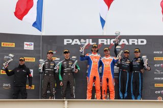 Silver Podium Race 2 #87 - Matmut Evolution - Hadrien DAVID - Jan DURAN - Toyota GR Supra GT4 EVO 2 #3 - Team Speedcar - Benjamin LARICHE - Robert CONSANI - Audi R8 LMS GT4 #11 - Borusan Otomotiv Motorsport - Yagiz GEDIK - Pedro EBRAHIM - BMW M4 GT4 G82 E | SRO / JEP